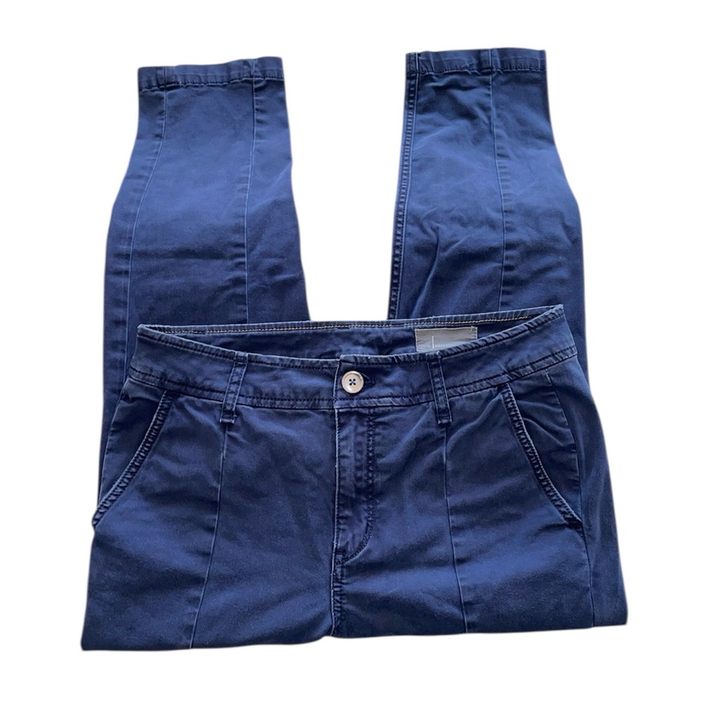 Anthropologie Navy Tailored Straight Leg Pants Women’s Size 28